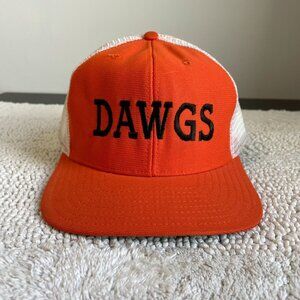 VINTAGE NEW ERA PRO MODEL CLEVELAND BROWNS MESH SNAPBACK TRUCKER HAT ADULT OSFA